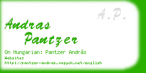 andras pantzer business card
